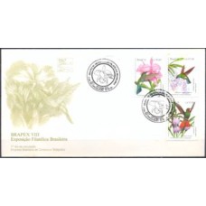 FD0544.01-FDC EXPOSIÇÃO FILATÉLICA BRAPEX 91 - PRESERVAÇÃO DA MATA ATLÂNTICA - BEIJA-FLORES E ORQUÍDEAS - 1991 - CBC VITÓRIA