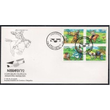 FD0557.01-FDC SÉRIE EXPOSIÇÃO FILATÉLICA ARBRAFEX 92 - 1992 - CBC PORTO ALEGRE