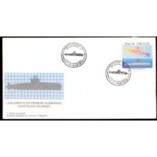 FD0603.01-FDC LANÇAMENTO DO PRIMEIRO SUBMARINO CONSTRUÍDO NO BRASIL - 1993 - CBC RIO DE JANEIRO