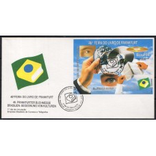 FD0617.01-FDC BLOCO 46ª FEIRA DO LIVRO DE FRANKFURT - 1994 - CBC FRANKFURT/ALEMANHA