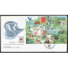 FD0656.01-FDC BLOCO XV EXPOSIÇÃO FILATÉLICA LUBRAPEX - 1995 - CBC SÃO PAULO