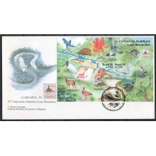 FD0656.08-FDC BLOCO XV EXPOSIÇÃO FILATÉLICA LUBRAPEX - 1995 - CBC DIA DA FILATELIA TRADICIONAL