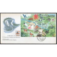 FD0656.12-FDC BLOCO XV EXPOSIÇÃO FILATÉLICA LUBRAPEX - 1995 - CBC DIA DA CULTURA LUSO-BRASILEIRA