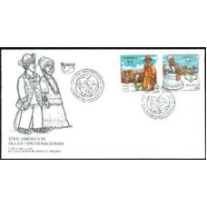 FD0686.01-FDC UPAEP - TRAJES TÍPICOS NACIONAIS - 1996 - CBC SALVADOR