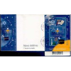 FD0700.01-FDC BLOCO NOVO MILÊNIO - 2001 - CBC BRASÍLIA