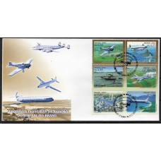 FD0708.01-FDC SÉRIE AERONAVES PIONEIRAS DA AVIAÇÃO COMERCIAL NO BRASIL - 2001 - CBC SANTOS DUMONT