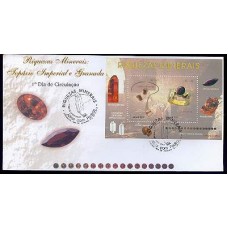 FD0710.01-FDC BLOCO RIQUEZAS MINERAIS - 2001 - CBC RIO DE JANEIRO
