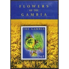 GAMB0722M-BLOCO FLORES DE GÂMBIA - GÂMBIA - 2008 - MINT
