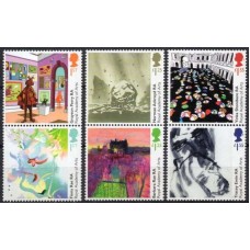 GRB4636MS-SÉRIE SE-TENANTS 250º ANIVERSÁRIO DA REAL ACADEMIA DE ARTES - GRÃ-BRETANHA - 2018 - MINT