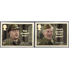 GRB4650M-SÉRIE CINQUENTENÁRIO DA SÉRIE TELEVISIVA DAD'S ARMY - AUTOADESIVOS - GRÃ-BRETANHA - 2018 - MINT