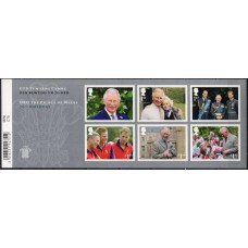 GRB4723MF-MINIFOLHA 70º ANIVERSÁRIO DO PRÍNCIPE CHARLES - GRÃ-BRETANHA - 2018 - MINT