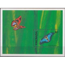 GRNB0282MC-BLOCO BORBOLETAS - GRANADA - 1991 - MINT