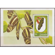 GRSB0278M-BLOCO BORBOLETAS - GRANADINAS - 1993 - MINT