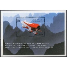 GRSB0409M-BLOCO AERONAVES DO FUTURO - GRANADINAS - 1998 - MINT