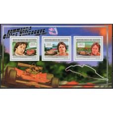 GUI6427MF-MINIFOLHA 30º ANIVERSÁRIO DO FALECIMENTO DE GILLES VILLENEUVE - GUINÉ - 2012 - MINT