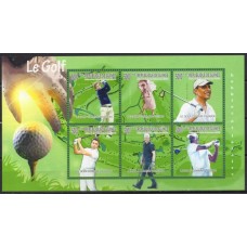 GUI9004MF-MINIFOLHA GOLFE - GUINÉ - 2010 - MINT