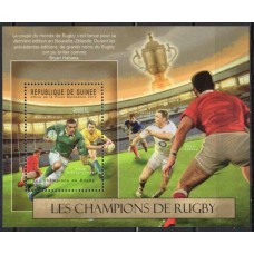 GUIB1409M-BLOCO CAMPEÕES DE RUGBY - ADAM ASHLEY-COOPER - GUINÉ - 2012 - MINT
