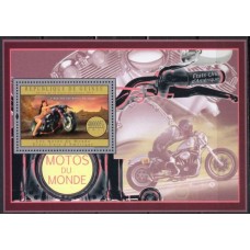 GUIB1467M-BLOCO MOTOCICLETAS DO MUNDO - HARLEY DAVIDSON - GUINÉ - 2012 - MINT