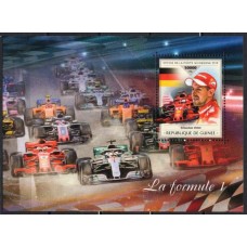 GUIB2227M-BLOCO FÓRMULA 1 - SEBASTIAN VETTEL - GUINÉ - 2018 - MINT
