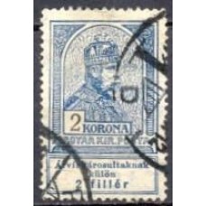 HUN0121U-SELO FRANCISCO JOSÉ 1º, 2K - HUNGRIA - 1913 - U