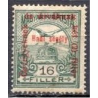 HUN0149N-SELO COROA DE SANTO ETIENE E AVE COM SOBRECARGA, 16FI - HUNGRIA - 1915 - N HUN0149N-SELO COROA DE SANTO ETIENE E AVE COM SOBRECARGA, 16FI - HUNGRIA - 1915 - N