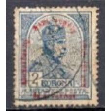 HUN0157U-SELO FRANCISCO JOSÉ 1º COM SOBRECARGA, 2K - HUNGRIA - 1915 - U