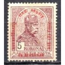 HUN0158N-SELO FRANCISCO JOSÉ 1º COM SOBRECARGA, 5K - HUNGRIA - 1915 - N