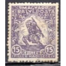 HUN0160N-SELO PRÓ VÍTIMAS DE GUERRA, 15FI - HUNGRIA - 1916/17 - N