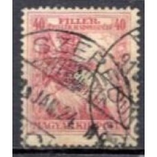 HUN0161U-SELO PRÓ VÍTIMAS DE GUERRA, 40FI - HUNGRIA - 1916/17 - U