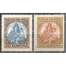 HUN0315N-SÉRIE MADONA E MENINO JESUS - HUNGRIA - 1921 - N