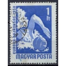 HUN1261U-SELO CAMPEONATO EUROPEU ESPORTIVO, 1FO - HUNGRIA - 1958 - U