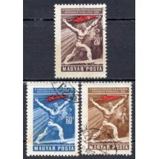 HUN1273U-SÉRIE 40º ANIVERSÁRIO DA REPÚBLICA SOVIÉTICA HÚNGARA - HUNGRIA - 1959 - U
