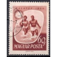 HUN1305U-SELO TURISMO - LAGO BALATON, 60FI - HUNGRIA - 1959 - U