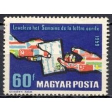 HUN1316N-SELO SEMANA INTERNACIONAL DA CARTA ESCRITA - HUNGRIA - 1959 - N