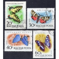 HUN1321U-SÉRIE BORBOLETAS - HUNGRIA - 1959 - U