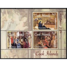 ICOB0248M-BLOCO NATAL - ILHAS COOK - 2014 - MINT