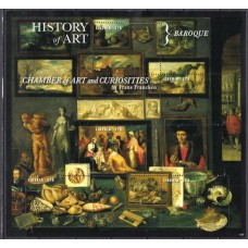 LIB5224MF-MINIFOLHA HISTÓRIA DA ARTE - BARROCO - LIBÉRIA - 2013 - MINT, MAS LEVEMENTE AMASSADA NA BORDA SUPERIOR