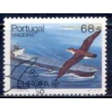 MDE0111U-SELO SÉRIE EUROPA - PROTEÇÃO À NATUREZA E AO MEIO AMBIENTE - MADEIRA - 1986 - U