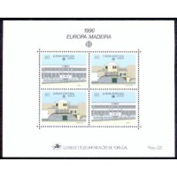 MDEB011M-BLOCO SÉRIE EUROPA - EDIFÍCIOS POSTAIS - MADEIRA - 1990 - MINT MDEB011M-BLOCO SÉRIE EUROPA - EDIFÍCIOS POSTAIS - MADEIRA - 1990 - MINT