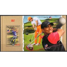MLDB1129M-BLOCO GOLFE - MALDIVAS - 2018 - MINT