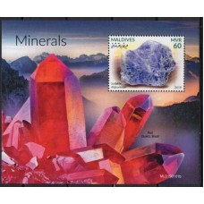 MLDB1280M-BLOCO MINERAIS - MALDIVAS - 2019 - MINT