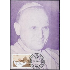 MN1149.04-MÁXIMO VISITA DO PAPA JOÃO PAULO II, BASÍLICA DE SÃO PEDRO - 1980 - CPD SÃO JOSÉ DO RIO PRETO - BASE NÃO É CARTÃO POSTAL