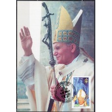 MN2609.38-MÁXIMO HOMENAGEM AO PAPA JOÃO PAULO II - 2005 - CBC BELO HORIZONTE - BASE NÃO É CARTÃO POSTAL