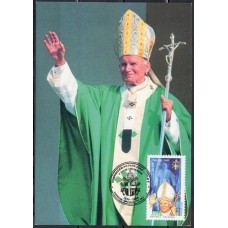 MN2609.46-MÁXIMO HOMENAGEM AO PAPA JOÃO PAULO II - 2005 - CBC BRASÍLIA - BASE NÃO É CARTÃO POSTAL