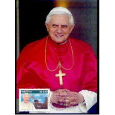 MN2690.06-MÁXIMO PAPA BENTO XVI NO BRASIL - 2007 - CBC SÃO PAULO - BASE NÃO É CARTÃO POSTAL