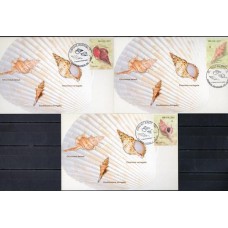 MN2691S.08-SÉRIE 3 MÁXIMOS CONCHAS MARÍTIMAS - 2007 - CBCS RIO GRANDE, SALVADOR E VITÓRIA