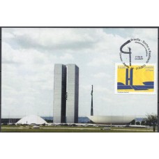 MN2968.01-MÁXIMO DESPERSONALIZADO BRASÍLIA SONHO E REALIDADE, CONGRESSO NACIONAL - 2010 - CBC BRASÍLIA DA EMISSÃO BRASÍLIA SONHO E REALIDADE