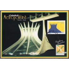 MN2973.02-MÁXIMO DESPERSONALIZADO BRASÍLIA SONHO E REALIDADE, CATEDRAL DE BRASÍLIA - 2010 - CBC BRASÍLIA DA EMISSÃO BRASÍLIA SONHO E REALIDADE