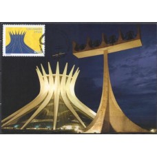 MN2973.03-MÁXIMO DESPERSONALIZADO BRASÍLIA SONHO E REALIDADE, CATEDRAL DE BRASÍLIA - 2010 - CBC BRASÍLIA DA EMISSÃO BRASÍLIA SONHO E REALIDADE