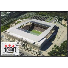 MN3029.06-MÁXIMO DESPERSONALIZADO CENTENÁRIO DO SPORT CLUB CORINTHIANS PAULISTA - 2010 - CBC SÃO PAULO DO SELO COMEMORATIVO
